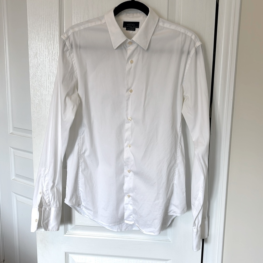 Mens White Dress Shirt by ZARA Men